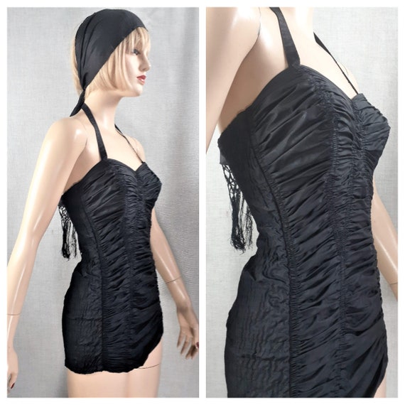 40's Jantzen Unworn Ruched Swimsuit VERY RARE - Ex