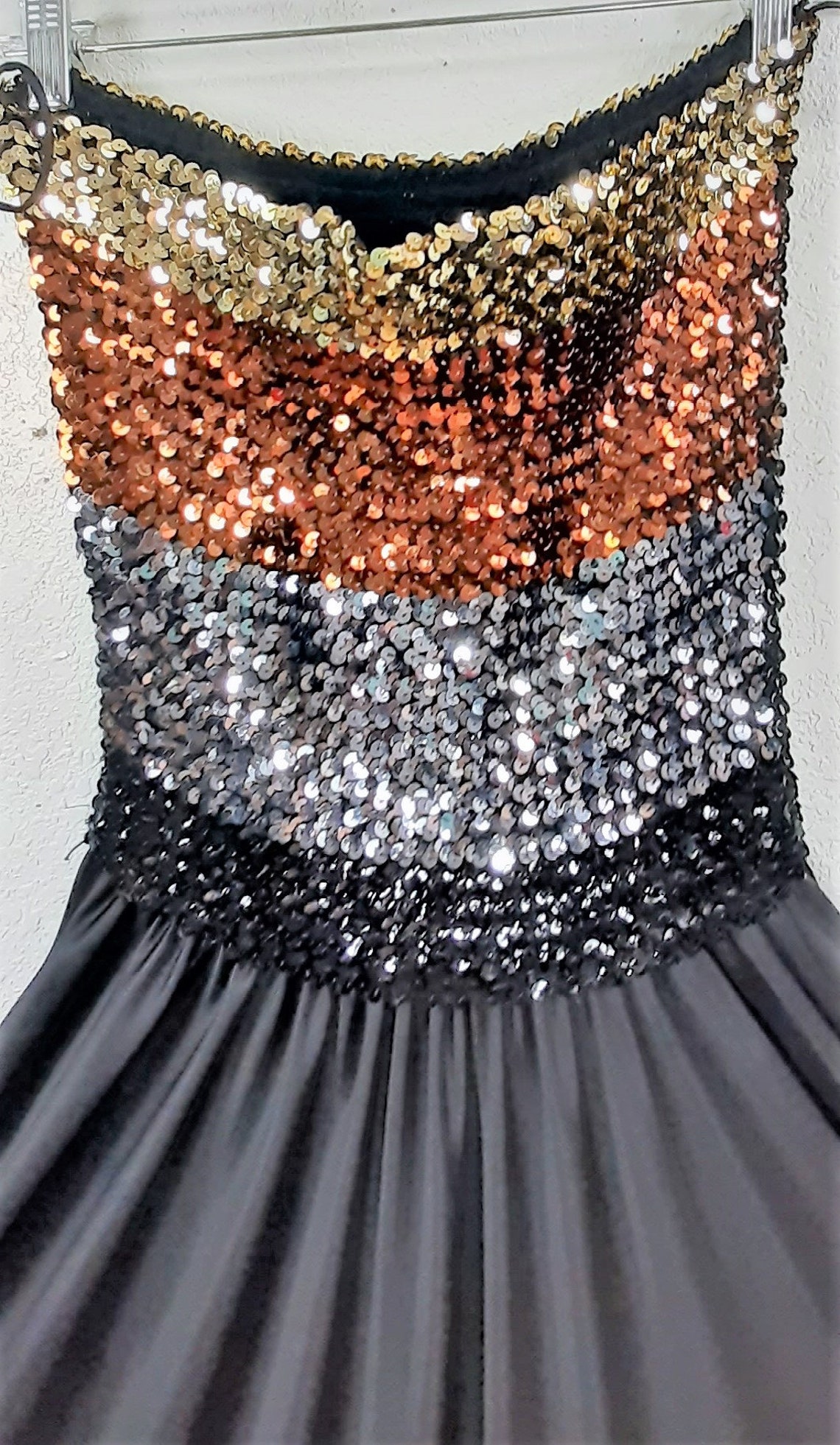 70's Sequin Cocktail Disco Dress Sequin Disco Evening | Etsy