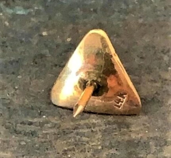 Edwardian 14k Gold and Smokey Quartz Tie Pin BEAU… - image 3