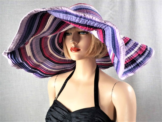 40's Italian Large Brim Sun Hat - Filippo Catarzi