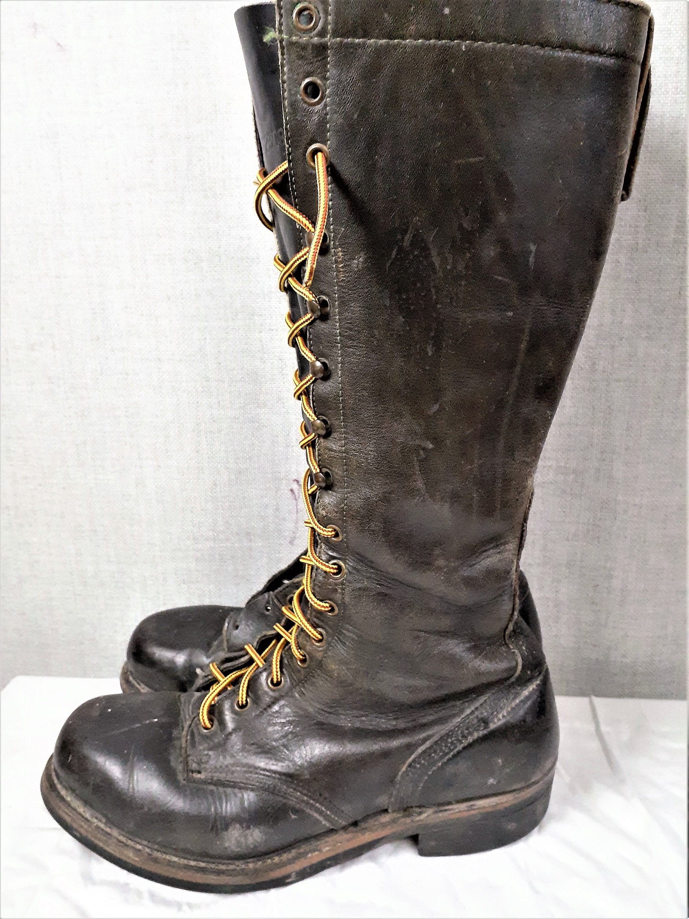 Vintage Tall Men's Engineer Boots Men's Vintage Etsy