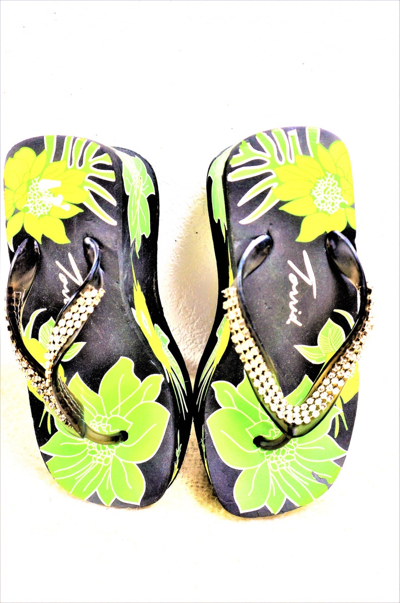 Beachwear Shoes TORRID Sandals Sz 7-7.5 Vng Club Kid Chunky Platform Flip Flop Sandals 90s Super Platform Shoes