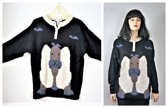 80's Italian Mohair Sweater M-L / Ugly Sweater Mad
