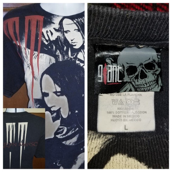 RARE 1990 Marilyn Manson All Over Tshirt - Concert