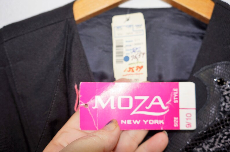 NWT 80/'s does 40/'s Leather detailed Fitted Blazer CLEARANCE 40/'s Style Designer Fitted Peplum Fitted Blazer Sz 910