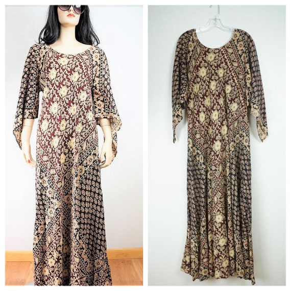 Gauze Cotton Dress Cotton Caftan Gauzy Summer Dress Angel Sleeves Kaftan Handmade Kaftan