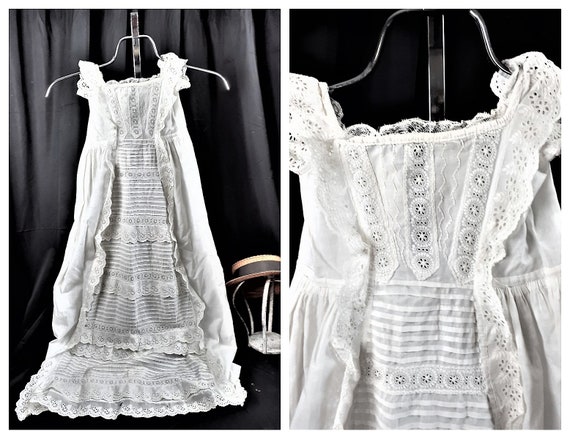 CLEARANCE - Antique French Christening Gown - Vict