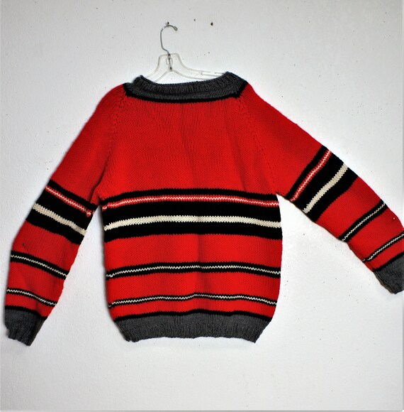 50's Unisex HAND KNIT Fair Isle Beatnik Ski Sweate