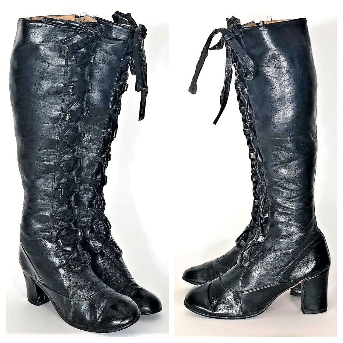 Tall Granny Boots - Etsy