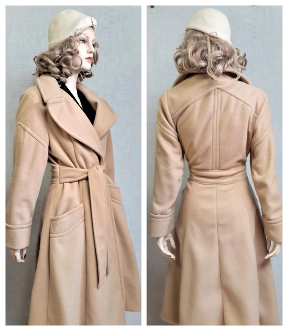Devine Vng Camel Hair Wrap Coat - Cashmere Womens