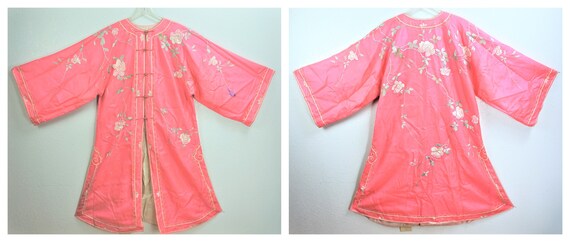 RARE c: 1904 Edwardian Antique Chinese Silk Kimono