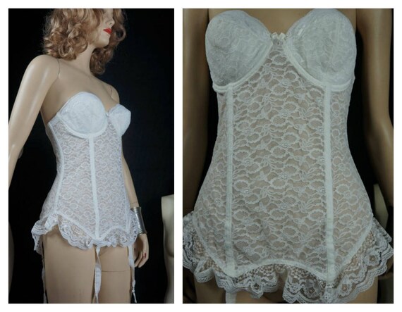 CLEARANCE Vng Strapless Lace Corset - Merry Widow