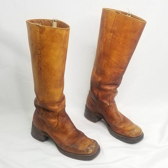 RARE 1967 Frye Campus Boots - Mens 6.5 Women 8 - P