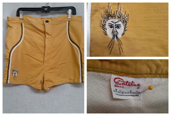 RARE Early 50's Mens Catalina Surf Trunks - 1953 C