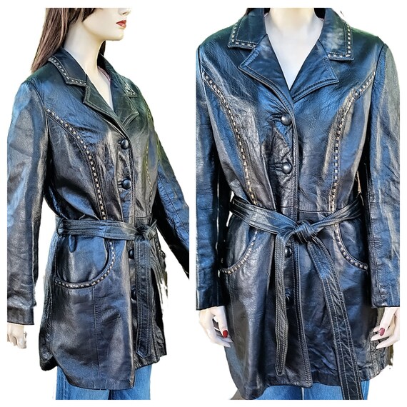 SALE - 50s Western Wear Women's Lambskin Jacket -… - image 1