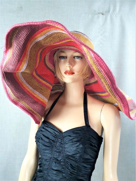 40's Large Brim Italian Floppy Hat - Filippo Catar