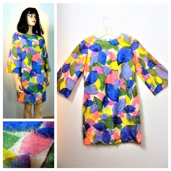 CLEARANCE - RARE 60's Silk Mini Go-go Dress A+ - F