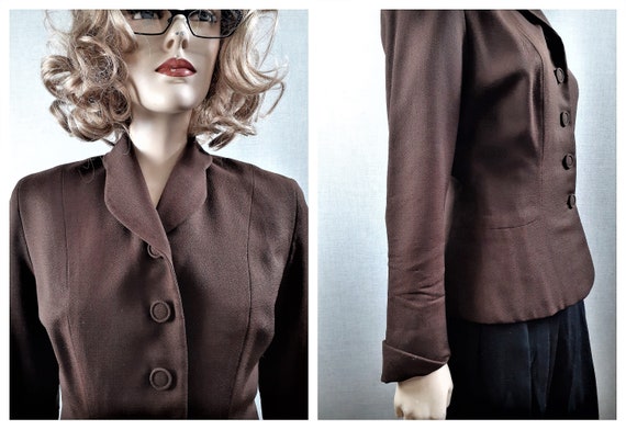 40's Gaberdine Jacket - 40's Fitted Blazer - 30's