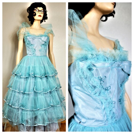 50s Cupcake Prom Party Dress sz sm - xtra sm / 50