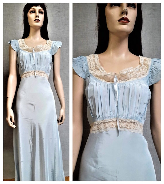 Perfect 1930's Nightgown - 30's Biased Rayon Night