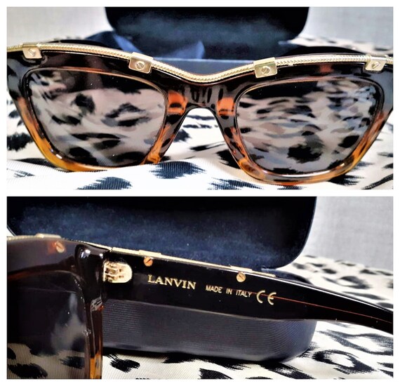 LANVIN Italy NWOT - Couture Tortoise Shell Italian