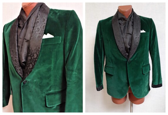 Vintage Velvet Men's Smoking Jacket - Men's Hugh