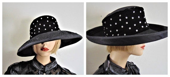 70s WHITMAN SHAW San Francisco Millinery Wool Hat
