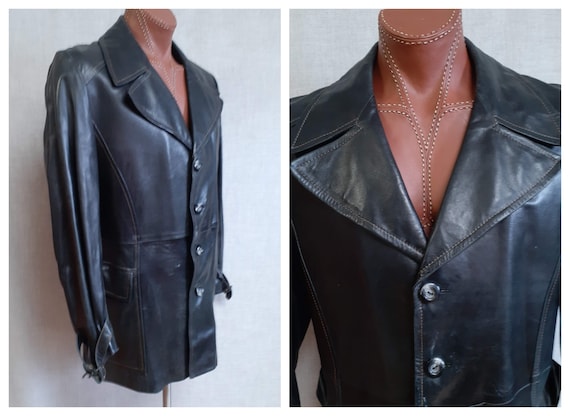 70s Men's Kidd Glove Leather Jacket - 70s Lambskin