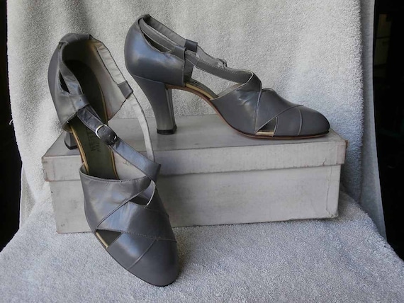1920's 30's Leather Heels - Unworn Leather Heel S