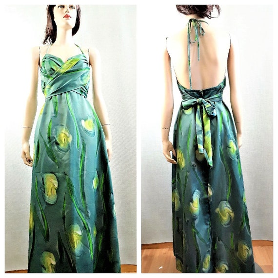 RARE 70s Halter Maxi - Liberty House Hawaii Wrap M