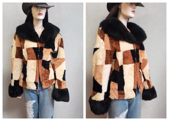 RARE 60's Sheepskin Penny Lane Jacket - 70's Hippi