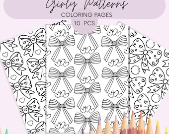 Entspannende Ausmalbilder für Erwachsene und Kinder. Einfaches, druckbares PDF-Muster Malbuch.