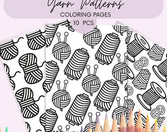 Malvorlagen. Entspannende, geometrische, mutige und einfach druckbare PDF-Garnmuster für Erwachsene und Kinder.