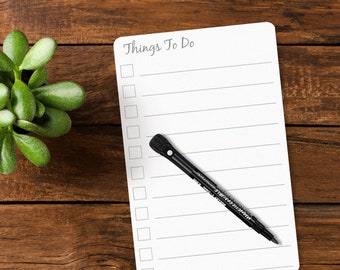 Dry Erase Magnetic To Do List, Simple Minimalist Daily Planner, Reusable List, Refrigerator To Do List, Modern Daily Tasks
