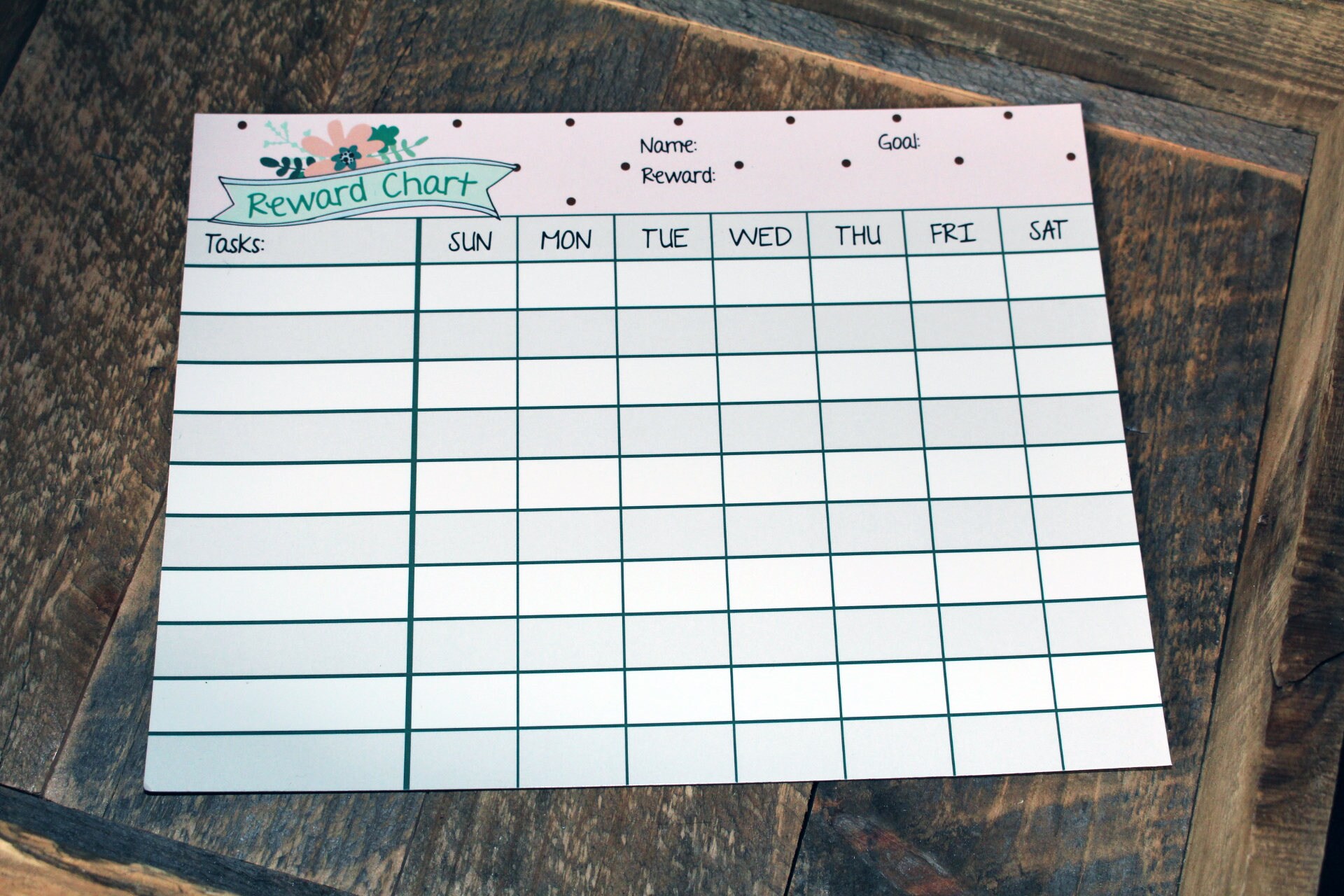 Magnetic Daily Tasks Rewards Chart, Customizable Dry Erase Reward Chart ...