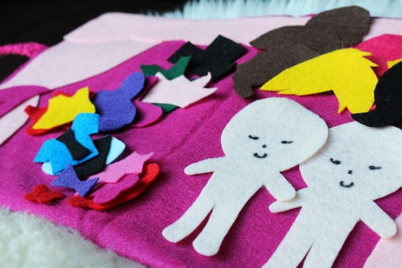 Kids Felt Princess Play Set  Travel Playset With Carry Case, Dress up  Dolls & Accessories, Perfect Christmas Gift for Girls - Etsy