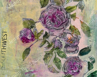 Purple Roses (In Secret, In Situ) - Digital Print