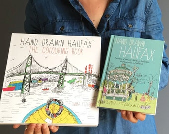 Handgezeichnetes Halifax: The Coloring Book