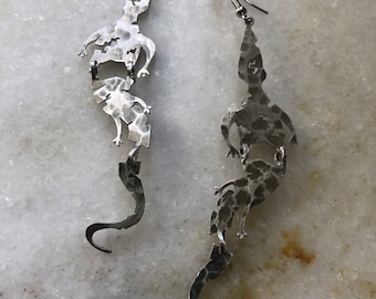 Alligator Earrings, Sea Creature Earrings