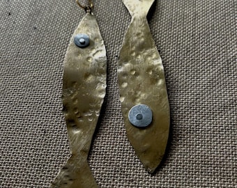 Sardine Earrings, Fish Earrings
