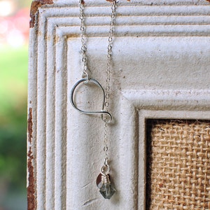 Personalized Lariat Infinity Love Necklace Lariat Hand Stamped Necklace Infinity Initial Necklace Monogram Necklace Personalized Infinity