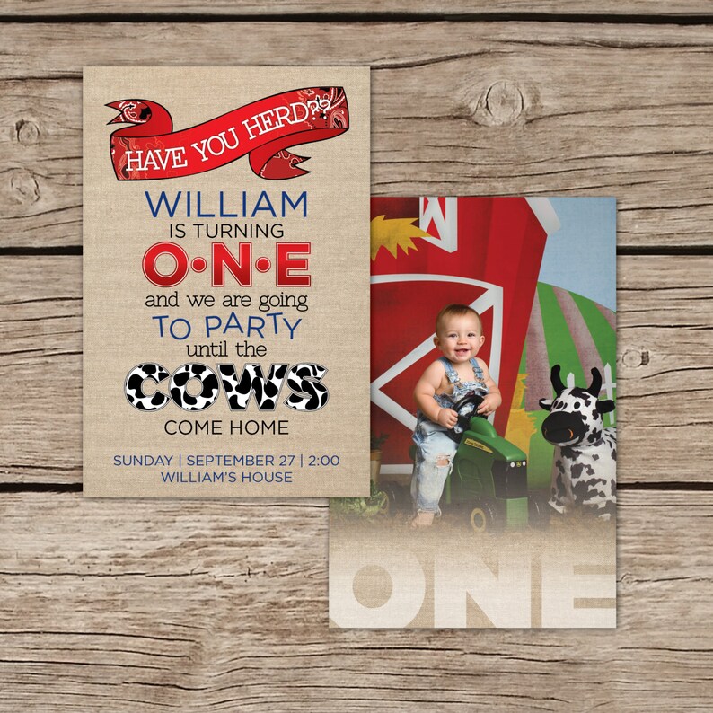 Ferme Theme Anniversaire Invitation Invitation Danniversaire Etsy