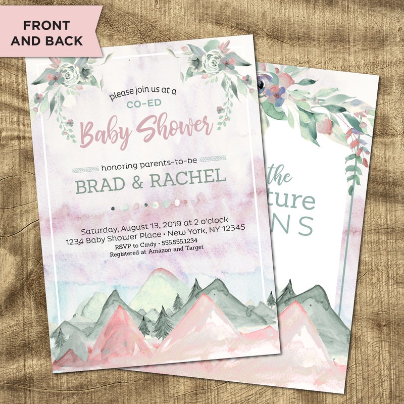 Mountain Baby Shower - Etsy