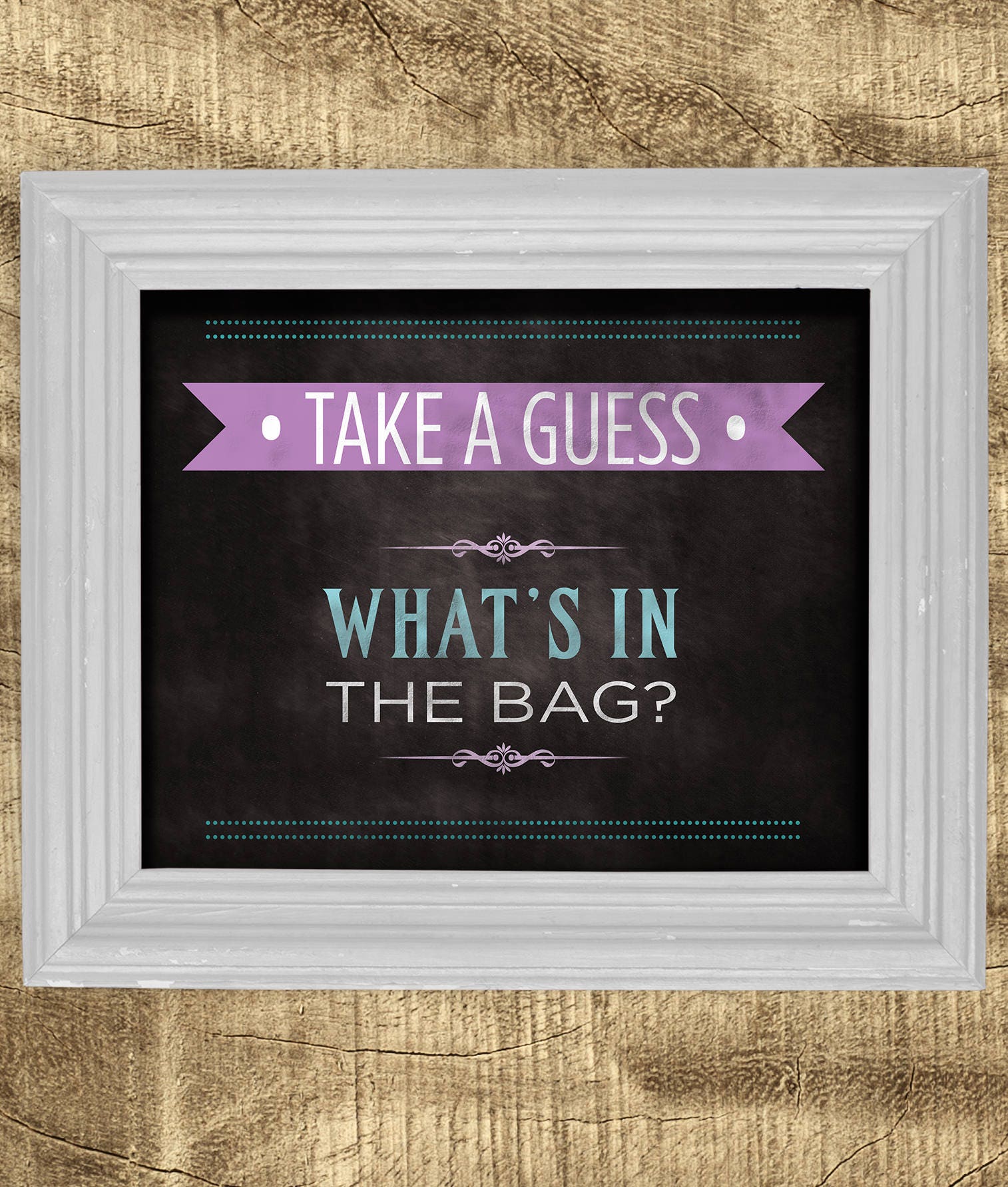 What's in the Bag Baby Shower Game Baby Girl Shower Etsy
