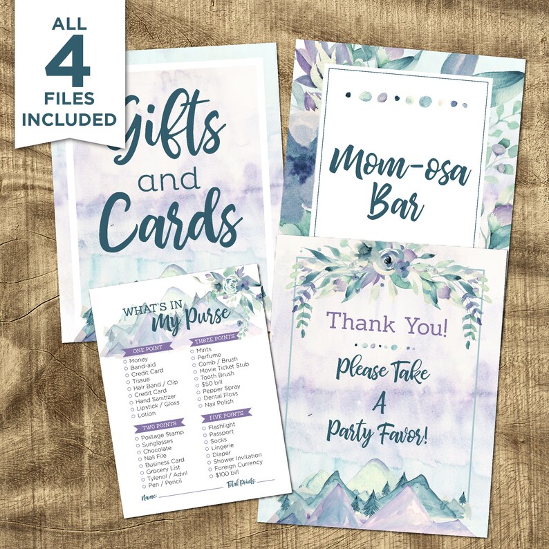 Baby Girl Shower Kit Adventure Awaits Mountain Baby Shower Decor Adventure Awaits Baby Shower Decor Adventure Begins Baby Shower