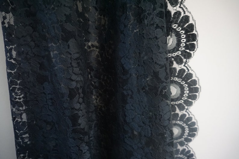 Black lace shawl or veil from Eatons made in Spain