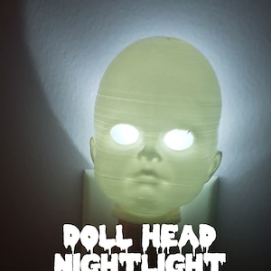 Creepy Doll Head Nightlight