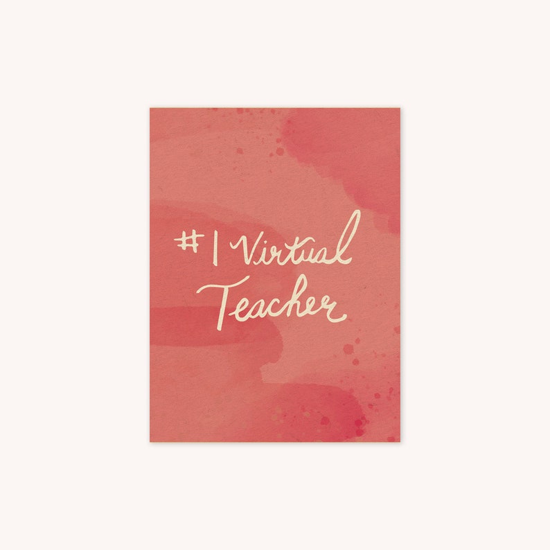 number 1 virtual teacher appreciation thank you greeting