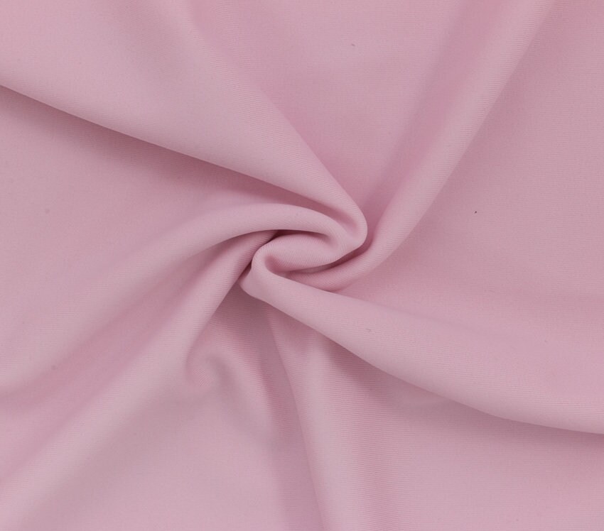 Light Pink SPF 30 Solid Nylon Spandex Swimsuit/Athletic Fabric