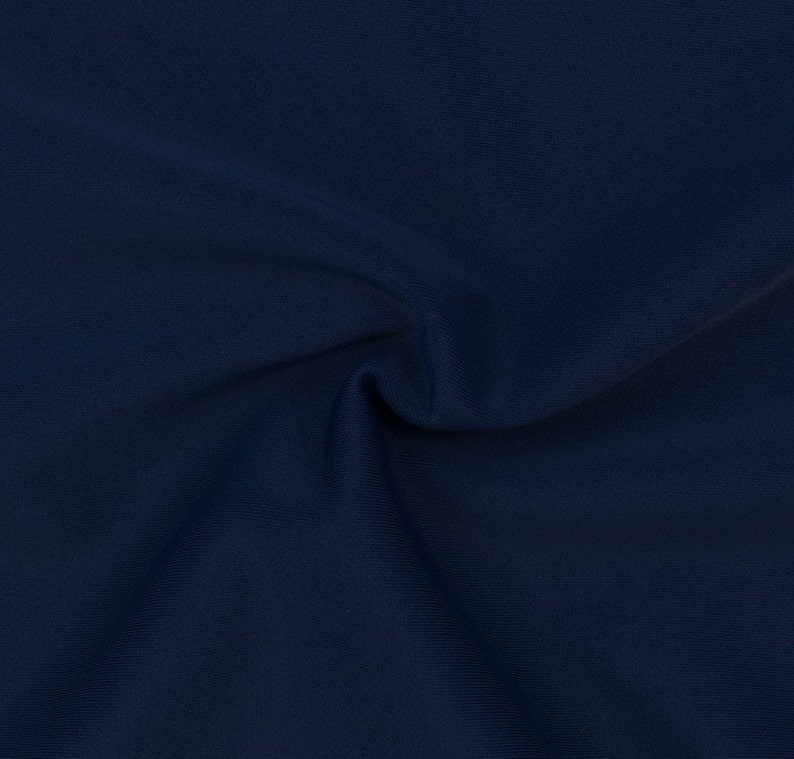 Navy SPF 50 Solid Nylon Spandex Swimsuit/athletic Fabric Etsy